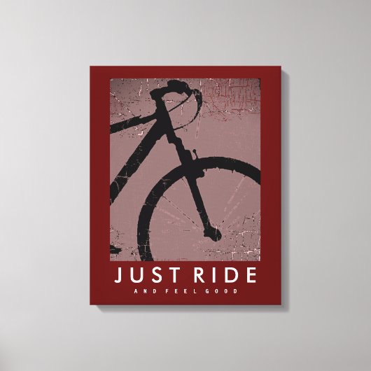 Toile VÉLO Juste Ride Sens Bon Cool (Recto)