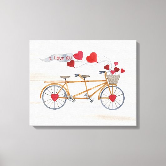 Toile Vélo Rustique Valentine Construite Pour Deux (Recto)