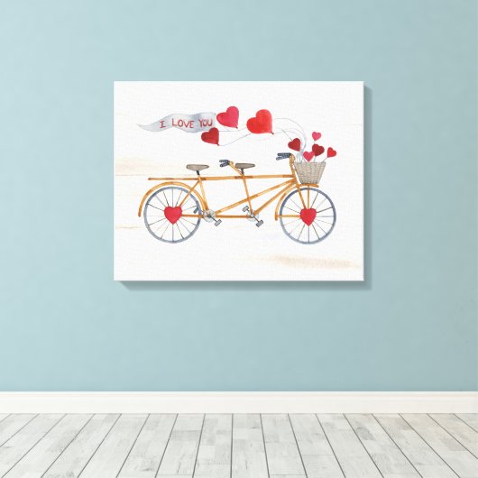 Toile Vélo Rustique Valentine Construite Pour Deux (Insitu (Plancher de Bois))