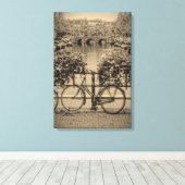 Toile Vélos & Canaux - Classic Amsterdam (Insitu (Plancher de Bois))