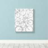 Toile Vélos empilés (Insitu (Plancher de Bois))