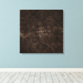 Toile Velvety Bronze Damask | Mocha Brown Grunge Baroque (Insitu (Plancher de Bois))