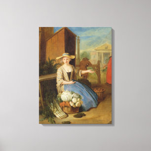 Toile Vendeur végétal, jardin de Covent, c.1726 (huile