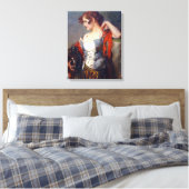 Toile Vendeuse vintage Avec Un Bocal (Insitu(Chambre))