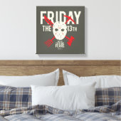 Toile Vendredi 13 | Armes - Masque de hockey (Insitu(Chambre))