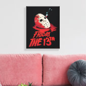 Toile Vendredi 13 | Couteau à travers le masque de hocke (Insitu(Salon))