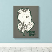 Toile Vendredi 13 | Jason Voorhees Burlap Sack (Insitu (Plancher de Bois))