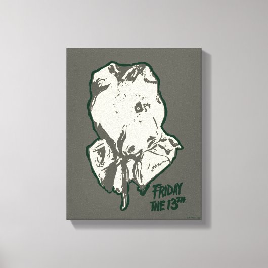 Toile Vendredi 13 | Jason Voorhees Burlap Sack (Recto)