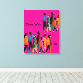 Toile Venez avec nous (Insitu (Plancher de Bois))