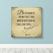 Toile Venez comme Gold Job Bible Verse (Insitu (Plancher de Bois))