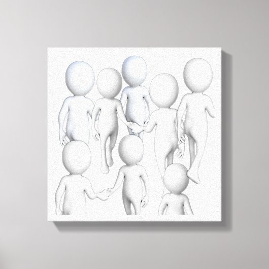 Toile Venez marcher avec moi (Recto)