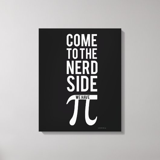 Toile Venez Sur Le Côté Nerd (Recto)