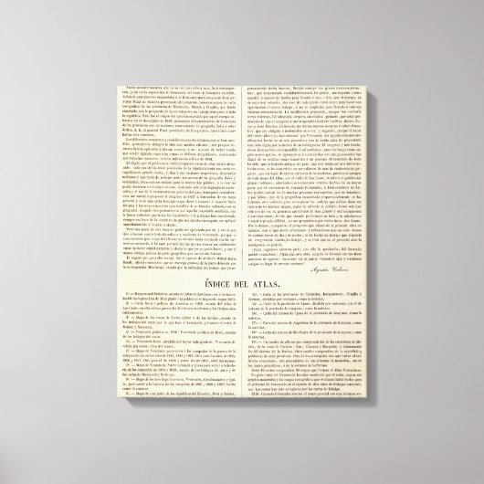 Toile Venezuela (Recto)