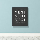 Toile Veni Vidi Vici | Citation Inspiration (Insitu (Plancher de Bois))