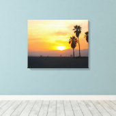 Toile Venice Beach California Sunset (Insitu (Plancher de Bois))