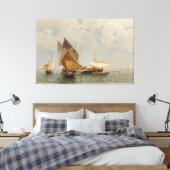 Toile Venise, bateau de pêche dans la lagune (1889) (Insitu(Chambre))
