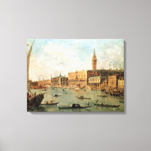 Toile Venise : Le Palais des Doges et le Molo du Ba