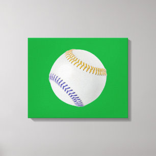 Toile Ventilateur de baseball_couleur_couleur_lacets_go_