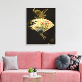 Toile Ventilateur oriental criblé au design floral (Insitu(Salon))