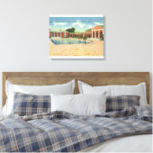 Toile Ventilation de Loisirs Vue cour intérieure et pisc (Insitu(Chambre))