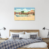 Toile Ventilation de Loisirs Vue cour intérieure et pisc (Insitu(Chambre))