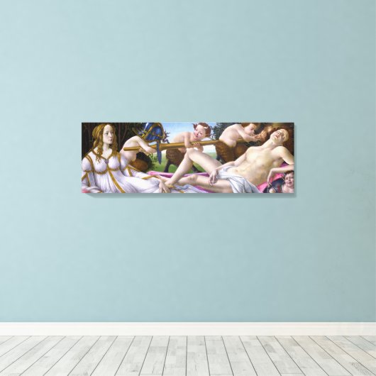 Toile Vénus et Mars par Botticelli - Canvas (Insitu (Plancher de Bois))