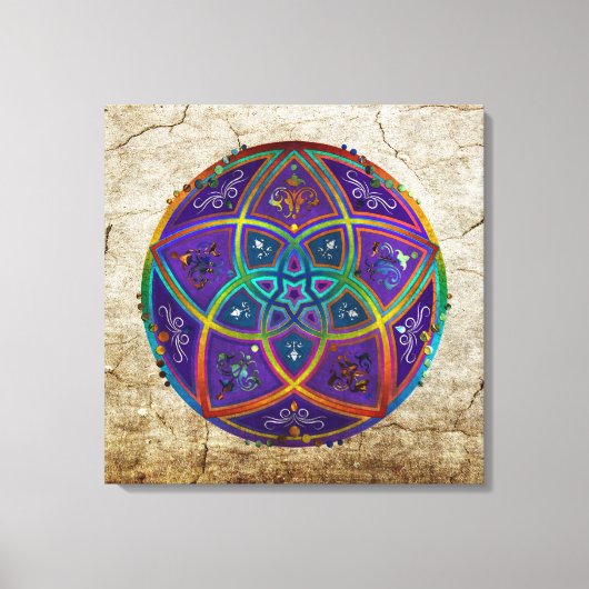 Toile Vénus Fleur d'amour fineART Oriental Antique lila (Recto)