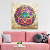 Toile Vénus Fleur d'amour fineART Oriental Antique Or (Insitu(Salon))