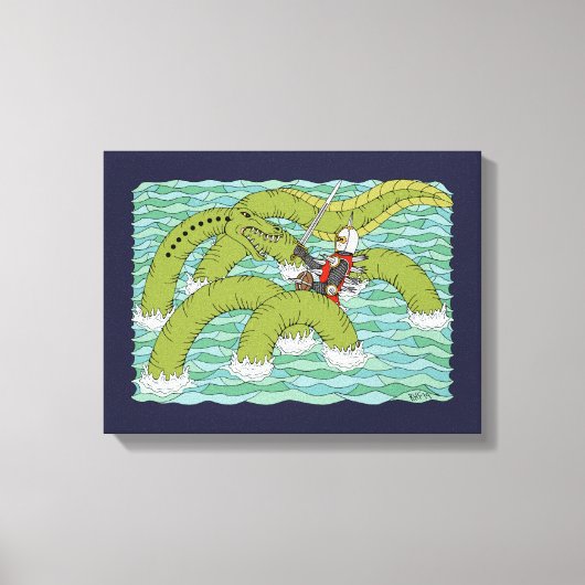 Toile Ver et Chevalier de Lambton (Recto)