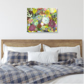 Toile Verdure colorée Succulents (Insitu(Chambre))