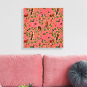 Toile Verdure rustique rétro Aquarelle de forêt d'automn (Insitu(Salon))