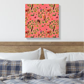 Toile Verdure rustique rétro Aquarelle de forêt d'automn (Insitu(Chambre))