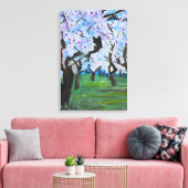 Toile Verger en Fleurs de Printemps (Insitu(Salon))