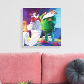 Toile Vérifier deux fois Père Noël (Insitu(Salon))