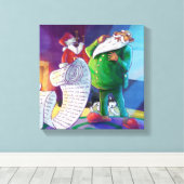 Toile Vérifier deux fois Père Noël (Insitu (Plancher de Bois))