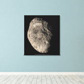 Toile Véritable mosaïque de couleur de la lune de Saturn (Insitu (Plancher de Bois))