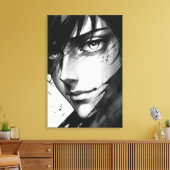 Toile Vérités silencieuses - Portrait d'encre de l'émoti (Insitu(Salon))