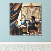 Toile Vermeer - L'art de la peinture (Insitu (Plancher de Bois))