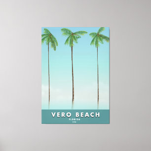 Toile Vero Beach Florida affiche de voyage vintage