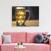 Toile Verre à bière boisson gros plan, Inde (Insitu(Salon))