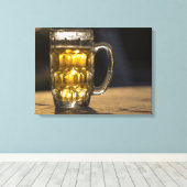 Toile Verre à bière boisson gros plan, Inde (Insitu (Plancher de Bois))