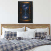 Toile Verre à l'heure céleste avec galaxies fluides (Insitu(Chambre))
