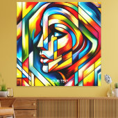 Toile Verre Abstrait Imaginaire (Insitu(Salon))