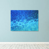 Toile Verre coloré bleu et aqua (Insitu (Plancher de Bois))