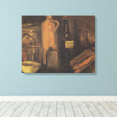 Toile Verre de bière et de bott pour la Terre (Insitu (Plancher de Bois))