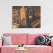 Toile Verre de bière et de bott pour la Terre (Insitu(Salon))