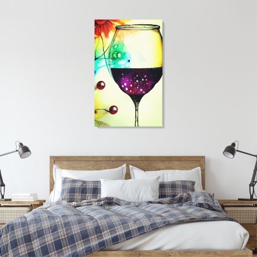 Toile Verre de vin (Insitu(Chambre))