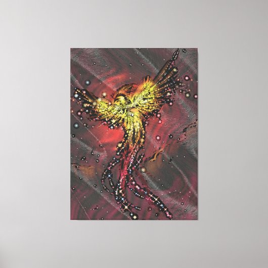 Toile Verre Tiffany Purple Phoenix  (Recto)