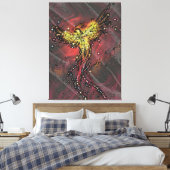 Toile Verre Tiffany Purple Phoenix  (Insitu(Chambre))