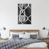 Toile Verrouillage noir et blanc sur la clôture Citation (Insitu(Chambre))